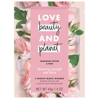 Love Beauty and Planet, Máscara Mágica de 2 Minutos, Manteiga de Murumuru e Rosa, 43 g (1,5 oz)