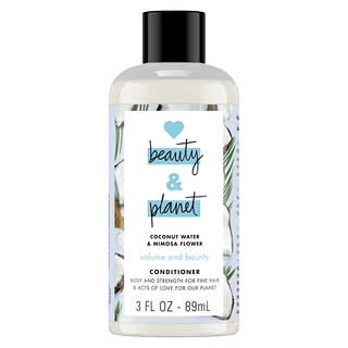 Love Beauty and Planet, Condicionador de Volume e Recompensas, Água de Coco e Flor de Mimosa, 89 ml (3 fl oz)