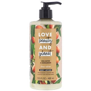 Love Beauty and Planet, シアベルベットボディローション、シアバター&サンダルウッド、400 ml(13.5 fl oz)
