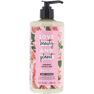 Love Beauty and Planet, Delicious Glow Body Lotion, Murumuru-Butter und Rose, 400 ml (13,5 fl. oz.)