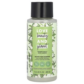 Love Beauty and Planet, Shampoo sem Sulfato, Leite de Coco e Jasmim Branco, 400 ml (13,5 fl oz)