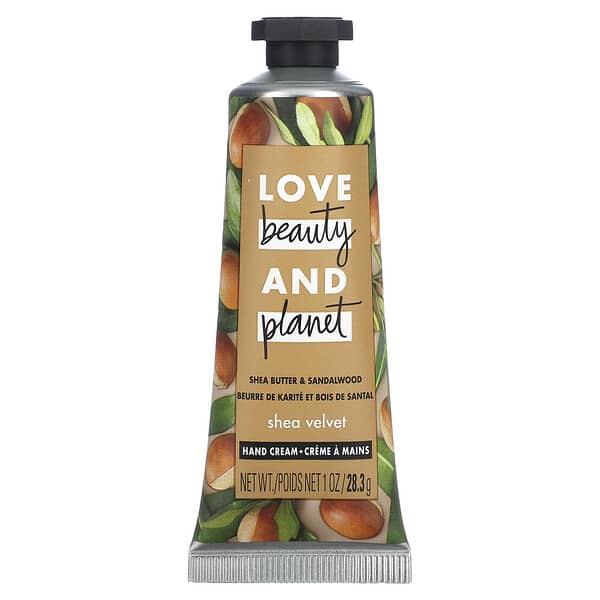 Love Beauty and Planet‏, קרם ידיים של קטיף שיאה, חמאת שיאה ואלגום, 28.3 גרם (אונקיה 1)