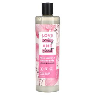 Love Beauty and Planet, Plant-Based Body Wash, Rose Water & Niacinamide, 20 fl oz