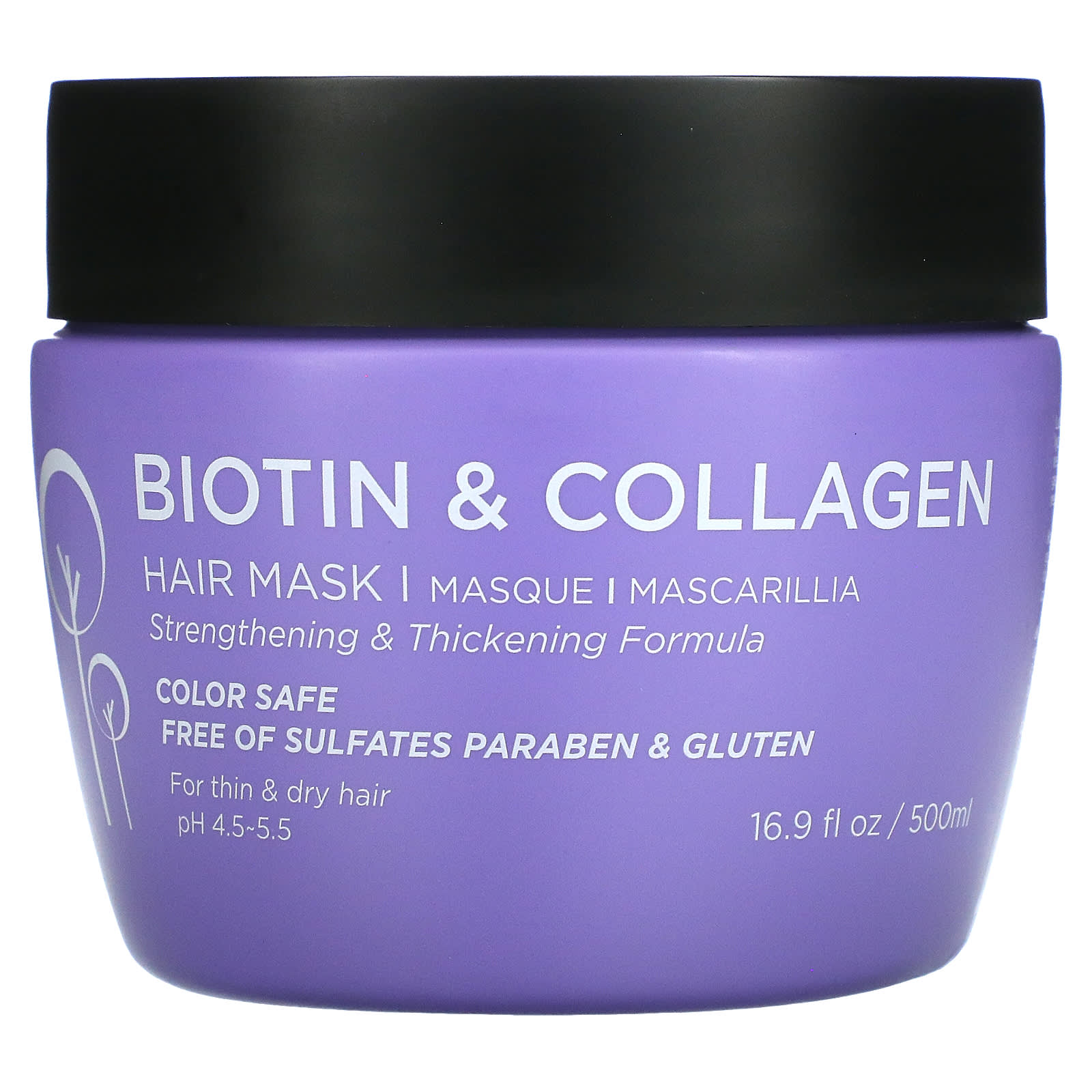 Luseta Beauty, Biotin & Collagen, Hair Mask,  fl oz (500 ml)
