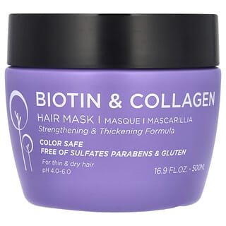 Luseta Beauty, Biotin & Collagen Hair Mask, 16.9 fl oz (500 ml)