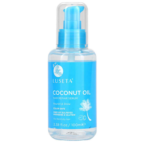 Luseta Beauty, Coconut Oil, Hair Repair Serum, 3.38 fl oz (100 ml) (Discontinued Item) 
