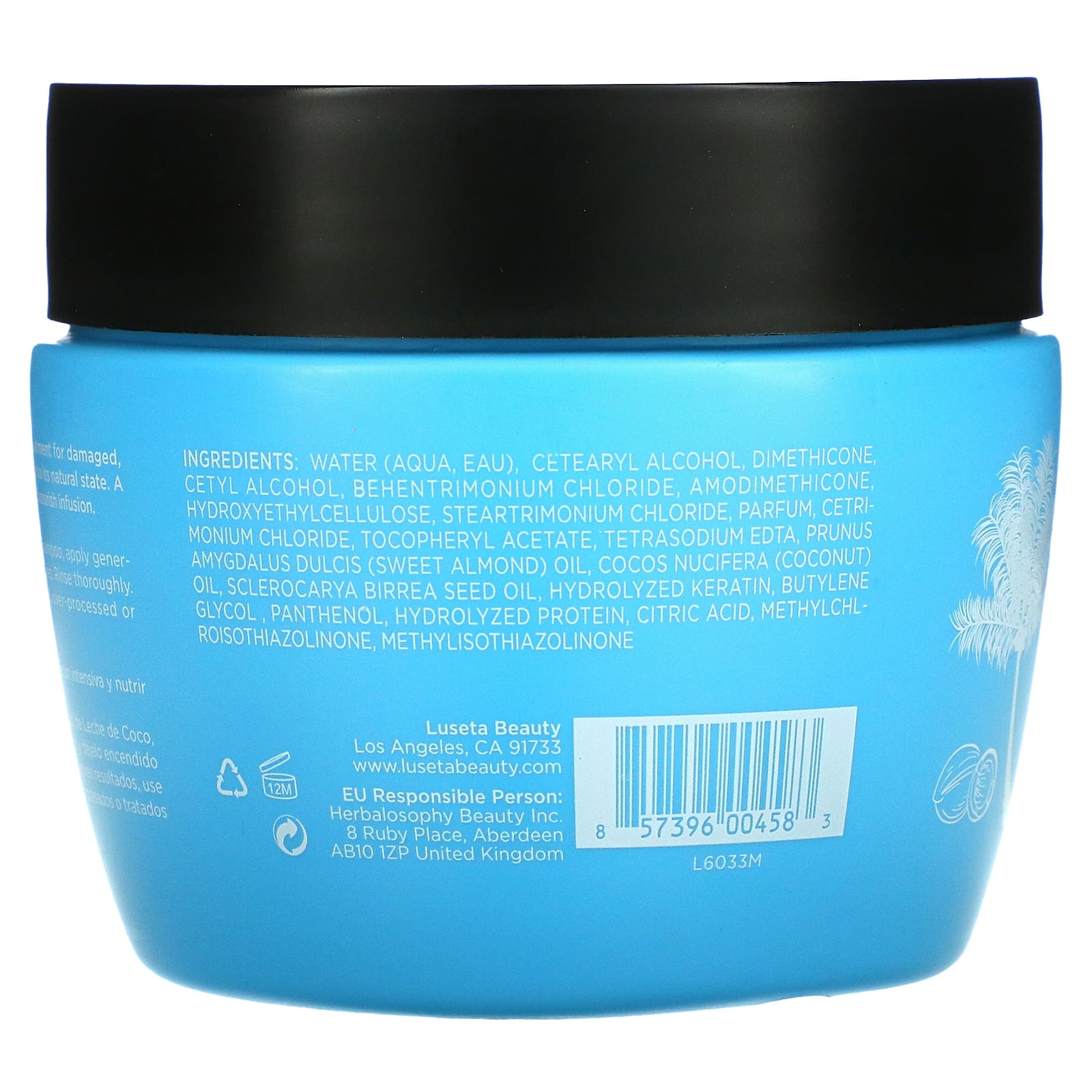 Luseta Beauty, Coconut Milk Hair Mask,  fl oz (500 ml)