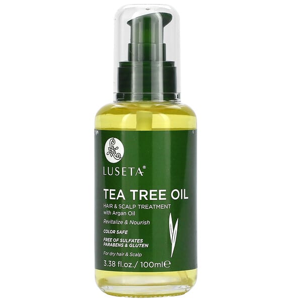 Luseta Beauty‏, Tea Tree Oil, Hair & Scalp Treatment With Argan Oil, 3.38 fl oz (100 ml)