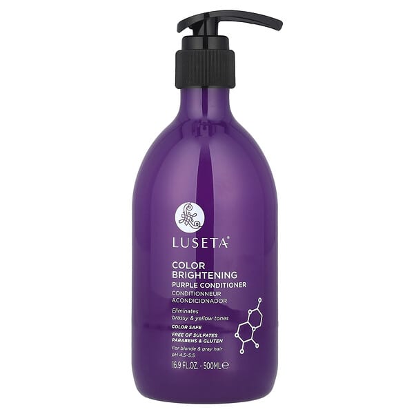 Luseta Beauty, 컬러 브라이트닝, 퍼플 컨디셔너, 금발 및 흰머리용, 500ml(16.9fl oz)