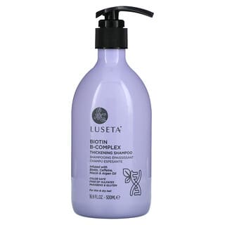 Luseta Beauty, Shampoo para Espessamento de Complexo B de Biotina, Para Cabelos Finas e Ressecadas, 500 ml (16,9 fl oz)