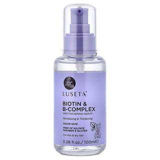 Luseta Beauty, Biotin & B-Complex, Hair Thickening Serum, Serum für dickeres Haar, für dünnes und trockenes Haar, 100 ml (3,38 fl. oz.)