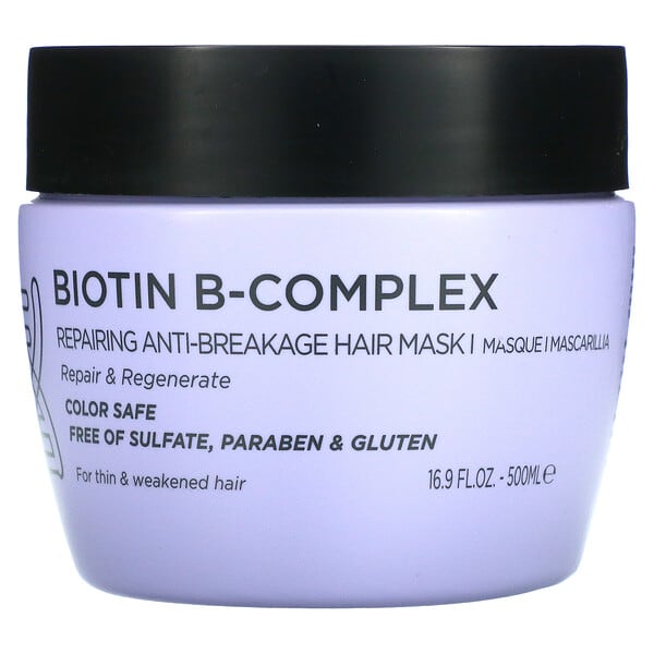 Luseta Beauty, Biotin B-Complex, восстанавливающая маска для волос, предотвращающая ломкость, 500 мл (16,9 жидк. Унции)
