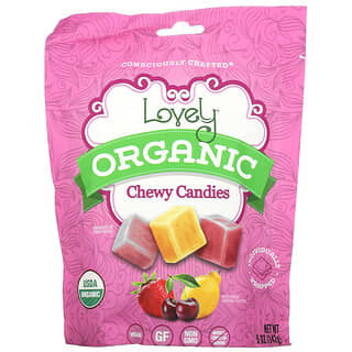 Lovely Candy, Organic Chewy Candies, Assorted Fruit, 5 oz (142 g)