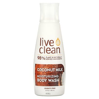 Live Clean, Jabón corporal humectante con leche de coco, 355 ml (12 oz. Líq.)
