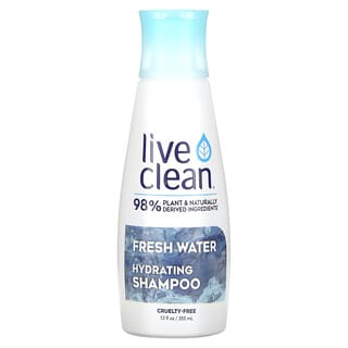 Live Clean, Увлажняющий шампунь, питьевая вода, 2 унции (350 мл)