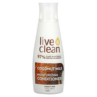 Live Clean, Condicionador hidratante, Leite de coco, 12 fl oz (350 ml)