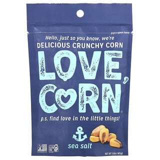 Love Corn, Crunchy Corn, Sea Salt, 1.6 oz (45 g)