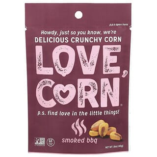 Love Corn, Crunchy Corn, Smoked BBQ, 1.6 oz (45 g)