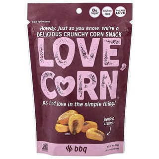 Love Corn, Delicious Crunchy Corn, BBQ, 4 oz (115 g)