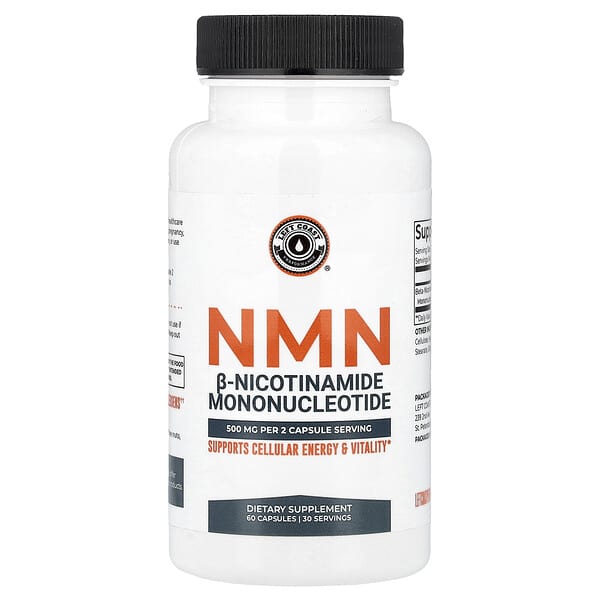 Left Coast Performance, NMN, 60 Capsules (250 mg per Capsule)