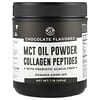 Left Coast Performance, MCT 오일 분말 콜라겐 펩타이드, 프리바이오틱 아카시아 섬유소 함유, 초콜릿, 454g(1lb)