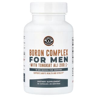 Left Coast Performance, Boron Complex for Men with Tongkat Ali 200:1, 30 Capsules