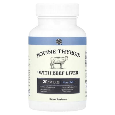 Left Coast Performance, Beef Thyroid with Beef Liver, 30 Capsules