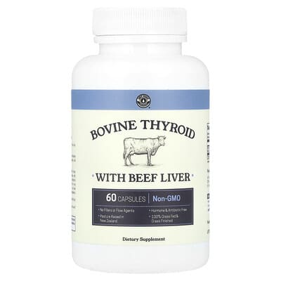 Left Coast Performance, Beef Thyroid with Beef Liver, 60 Capsules