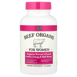 Left Coast Performance, Runderorganen voor vrouwen, 60 capsules