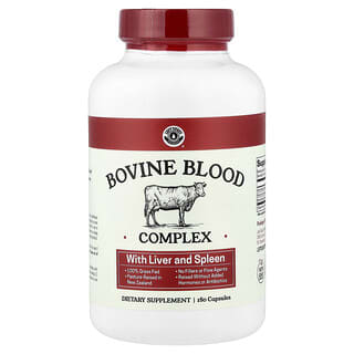 Left Coast Performance, Bovine Blood Complex With Liver and Spleen, 180 Capsules