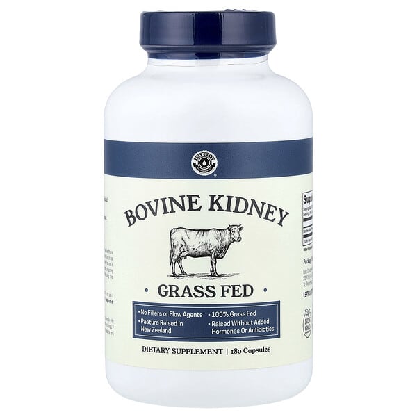 Left Coast Performance, Bovine Kidney, 180 Capsules (500 mg per Capsule)