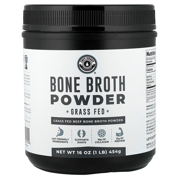 Left Coast Performance, Bone Broth Powder, Beef, 16 oz (454 g)