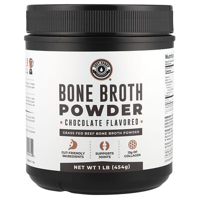Left Coast Performance, Bone Broth Powder, Chocolate Flavor, 1 lb (454 g)