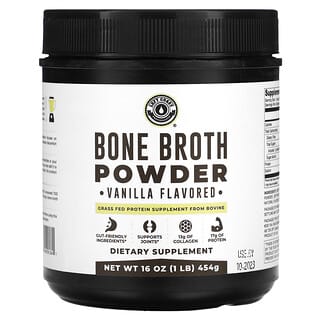 Left Coast Performance, Bone Broth Powder, Vanilla, 1 lb (454 g)
