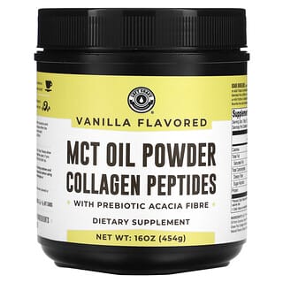 Left Coast Performance, MCT Oil Powder Collagen Peptides with Prebiotic Acacia Fibre, Vanilla, 16 oz (454 g)