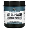 MCT Oil Powder Collagen Peptides with Prebiotic Acacia Fibre, Unflavored, 16 oz (454 g)