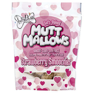 Lazy Dog Cookie, Mutt Mallows®, лакомства для собак, клубничный смузи™, 141,74 г (5 унций)