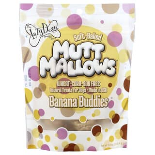 Lazy Dog Cookie, Mutt Mallows®, Banana Buddies™, лакомство для собак, 141,74 г (5 унций)