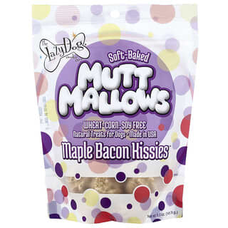 Lazy Dog Cookie, Mutt Mallows®, godbiter for hunder, Maple Bacon Kissies™, 141,74 g