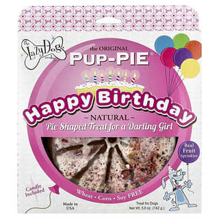 Lazy Dog Cookie‏, Pup-Pie® ، حلوى للكلاب ، عيد ميلاد سعيد للفتاة المحببة ، 5 أونصات (142 جم)