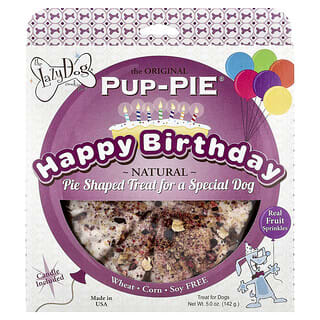 Lazy Dog Cookie‏, Pup-Pie® ، حلوى للكلاب ، عيد ميلاد سعيد لكلب مميز ، 5 أونصات (142 جم)