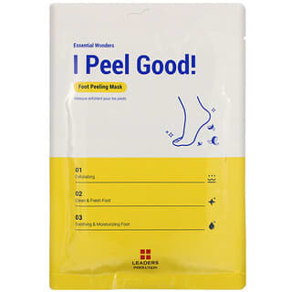 ليدرز‏, Essential Wonders, I Peel Good! قناع تقشير القدمين، جواربان، 1.35 أونصة سائلة (40 مل)