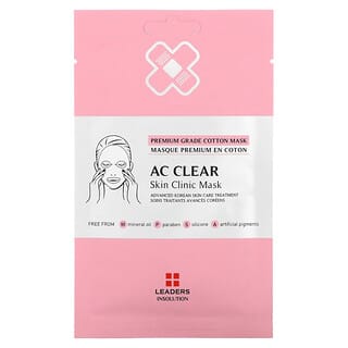 Leaders, Mascarilla de belleza AC Clear Skin Clinic, 1 lámina, 25 ml (0,84 oz. Líq.)