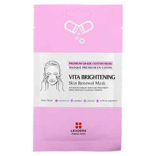 Leaders, Vita Brightening Skin Renewal Beauty Mask, 1 Sheet, 0.84 fl oz (25 ml)
