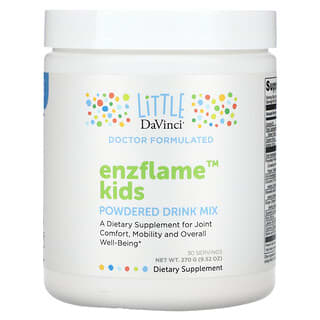 ليتل دافنشي‏, مسحوق شراب مزيج مسحوق Enzflame للأطفال ، 9.52 أونصة (270 جم)