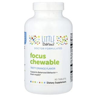 Little DaVinci, Focus žvýkací, chutný pomeranč , 90 tablet