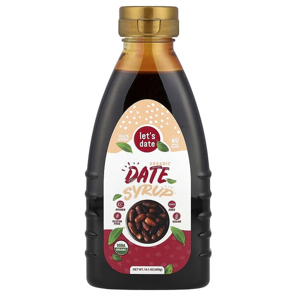 Let's Date, 유기농 대추야자 시럽, 400g(14.1oz)