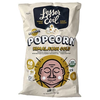 LesserEvil, Popcorn, Himalayan Gold, Buttery, 4.6 oz (130 g)