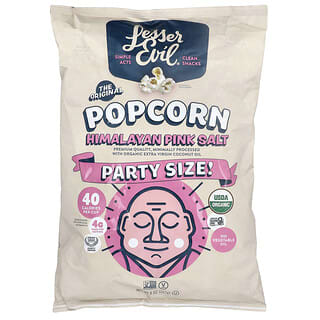 LesserEvil, Popcorn, Himalayan Pink Rock Salt, Party Size, 227 g (8 oz)