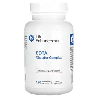 Life Enhancement, EDTA Chelator Complex, Refuerzo cardiovascular, 120 cápsulas vegetales